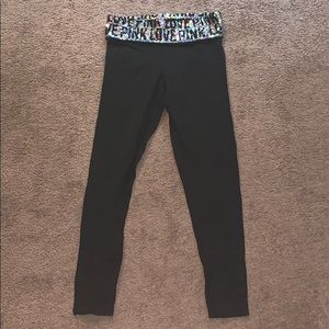 Victoria secret fold over sequin leggings